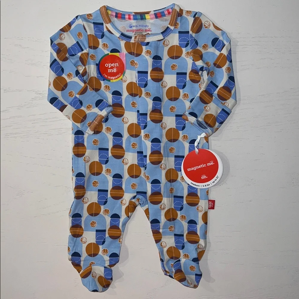 Magnetic Me Basketball Hoops There It Is Footie Newborn